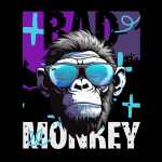 Black Purple Blue Bold Illustrative Bad Monkey T-Shirt 20240426 061152 0000.png